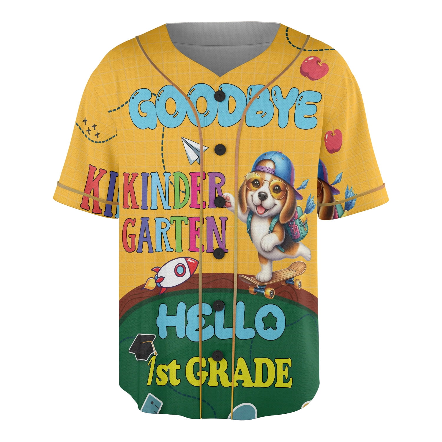 Back to School Beagle Goodbye Kindergarten Hello 1st Grade All Over ...