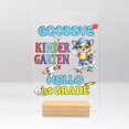 thumbnail image 1 of Back to School Chihuahua Goodbye Kindergarten Hello 1st Grade Acrylic Plaque Sign Ashwood Base Dog Lover Gifts Idea Home Desk Decor - 02011, 1 of 5
