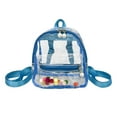 thumbnail image 1 of Back to School Chmadoxn Clear Backpack, Transparent Backpack with Visible Student Backpack Function, Outdoor Backpack, Multi PVC Storage Bag, 1 of 7