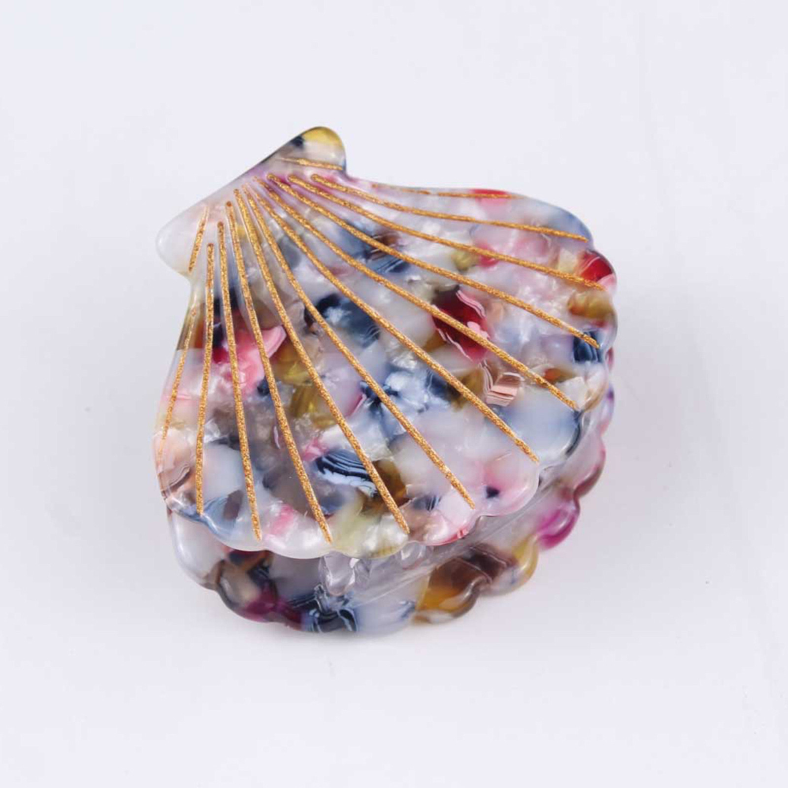 Back to School Clearance 2packs Hair clip,Seashell Pearl Hairpins Side