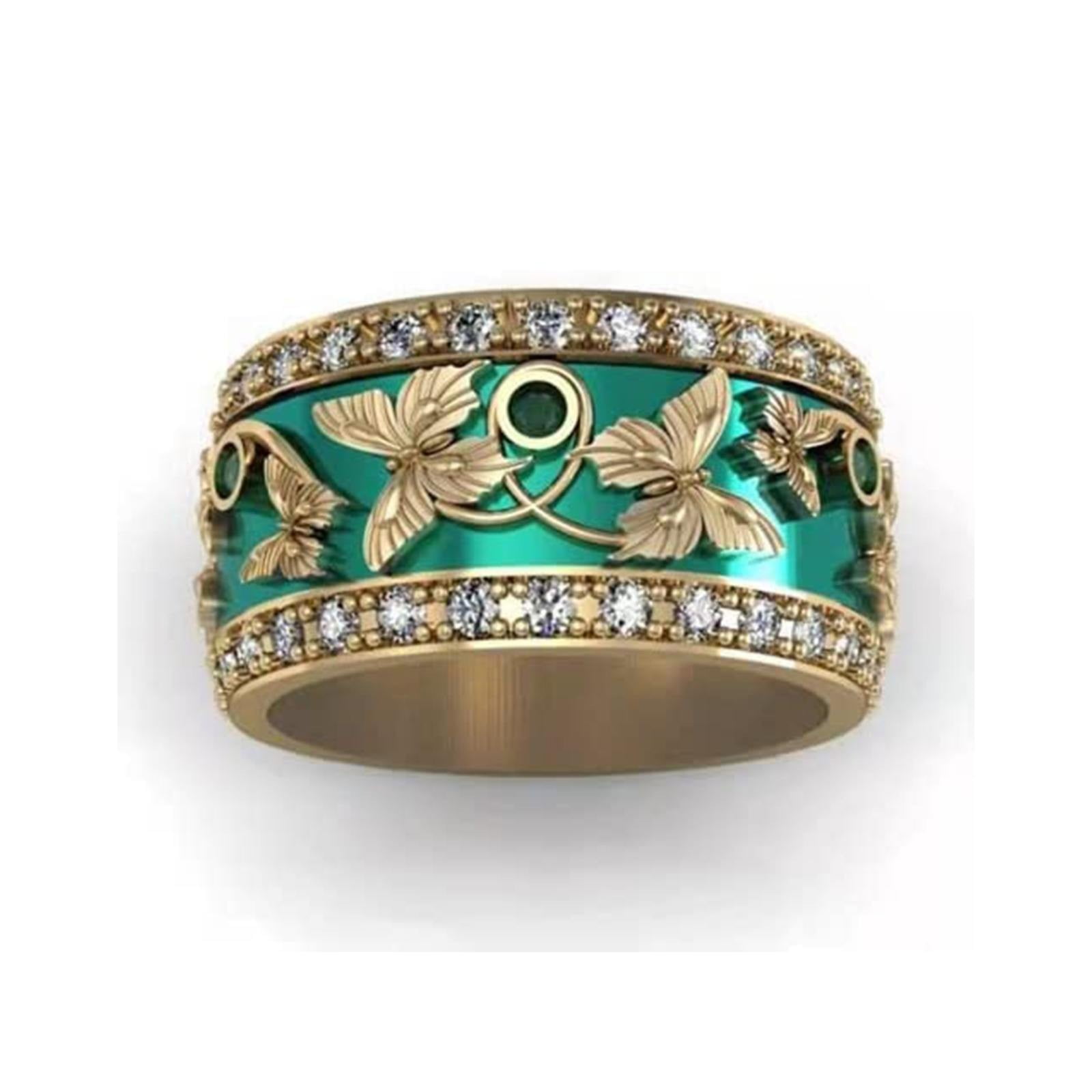 Back to School Clearance Rings,Butterfly With Zirconia Ring Anniversary