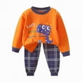 thumbnail image 1 of Back to School Clothes For Boys Infant Girl Fall Winter Animal Long Sleeve Stretch 3M 6M 12M 18M 24M 2T 3T Pants Set Outfits 2 Pcs, 1 of 3