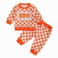thumbnail image 1 of Back to School Clothes For Boys Infant Girl Fall/Winter Plaid Long Sleeve Stretch Waistband 12 18 24 Months 2T 3T 4T Playwear Set Outfits 2 Pcs, 1 of 6