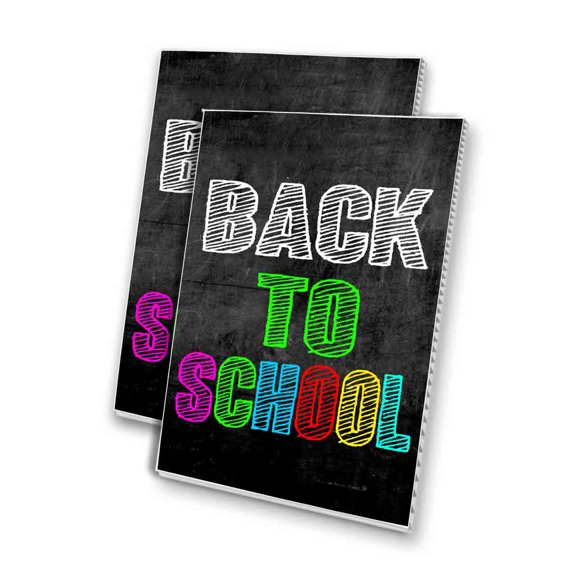 Back to School Clothing (24" X 36") 4mm Corrugated Plastic Panel, Graphics Applied To 1 Side (Pk of 2)