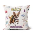 thumbnail image 1 of Back to School Cute Basenji Pillow Cushion Double Sided African Barkless Dog Lover Throw Pillow - 13010, 1 of 4