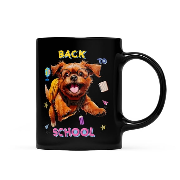 Back to School Cute Brussels Griffon Mug Griff Dog Lover Coffee Tea Cup - 13010