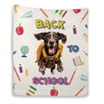 thumbnail image 1 of Back to School Cute German Shorthaired Pointer Quilt Blanket GSP Lover Dog Gift Cozy Comforter Throw Blanket - 13010, 1 of 5