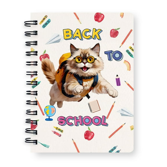 Back to School Cute Ragdoll Spiral Bound Journal Cat Lover Kitten Owner Gifts Idea 5x7in Spiral Notebook - 13010