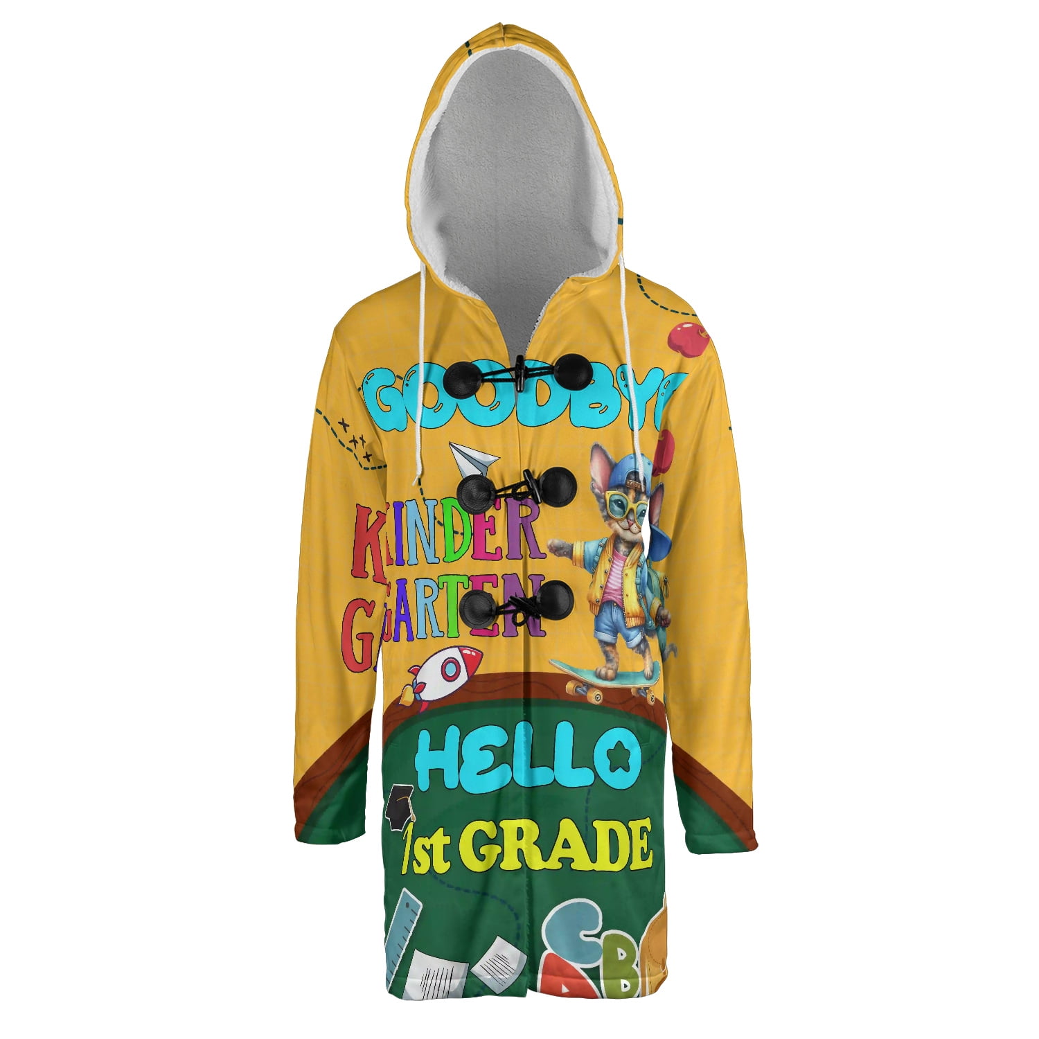 Back to School Devon Rex Goodbye Kindergarten Hello 1st Grade All Over ...