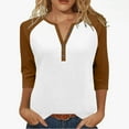 thumbnail image 1 of Spring Shirt Women's Tops and Blouses 3/4 Sleeve Shirts for Women Blouses Casual Reorders, 1 of 9