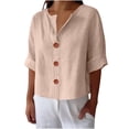 thumbnail image 1 of Women Fall Tops Women's Tops Womens T Shirts 3/4 Sleeve Blouses My Orders, 1 of 6