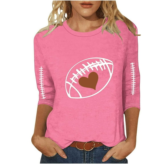 Fashion Fall Saving Women's T-Shirts Women's Top 3/4 Length Sleeve Tops Blouses Items Ordered by Me