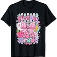 thumbnail image 1 of Back to School First Day of 4th Grade, Coquette Bow, School Theme, Girls Graphic, Short Sleeve T-Shirt, 1 of 5