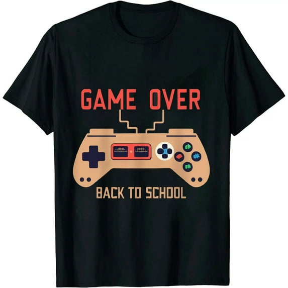Back to School Funny Game Over Teacher Student Controller T-Shirt