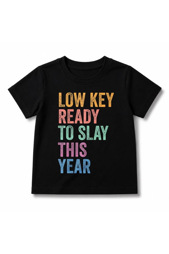 Back to School Gen Alpha Student Low Key Ready to Slay Year T-Shirt