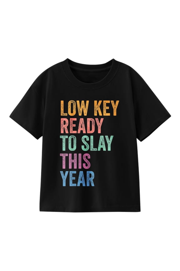 Back to School Gen Alpha Student Low Key Ready to Slay Year T-Shirt