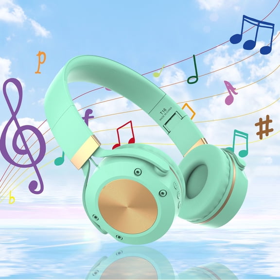 Back to School Gifts under $5 Bluetooth Headset With Microphone Wireless Headset With Mic Bluetooth 5.0 Headset 10 Hrs Working Time on Clearance