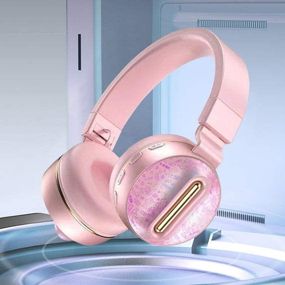 Back to School Gifts under $5 Ireless Headphones Bluetooth Earphone HIFI Stereo Headset BASS Mode Gaming Earbuds Over The Ear Headphone on Clearance