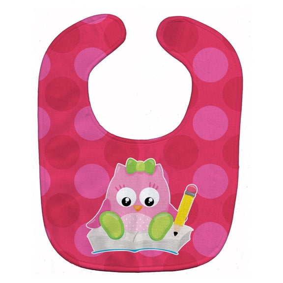 Back to School Girl Bird Baby Bib