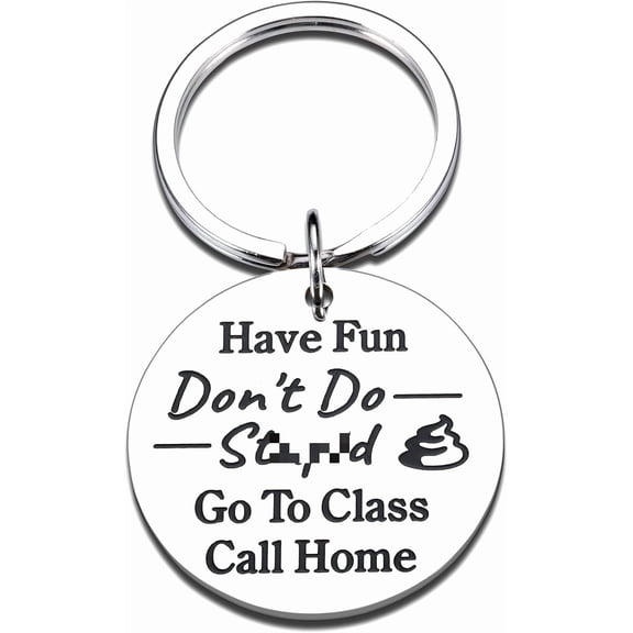 Back to School Keychain for Boys Girls, Funny Keychain for Teen Boy Girl, Easter Basket Stuffer for Him Her