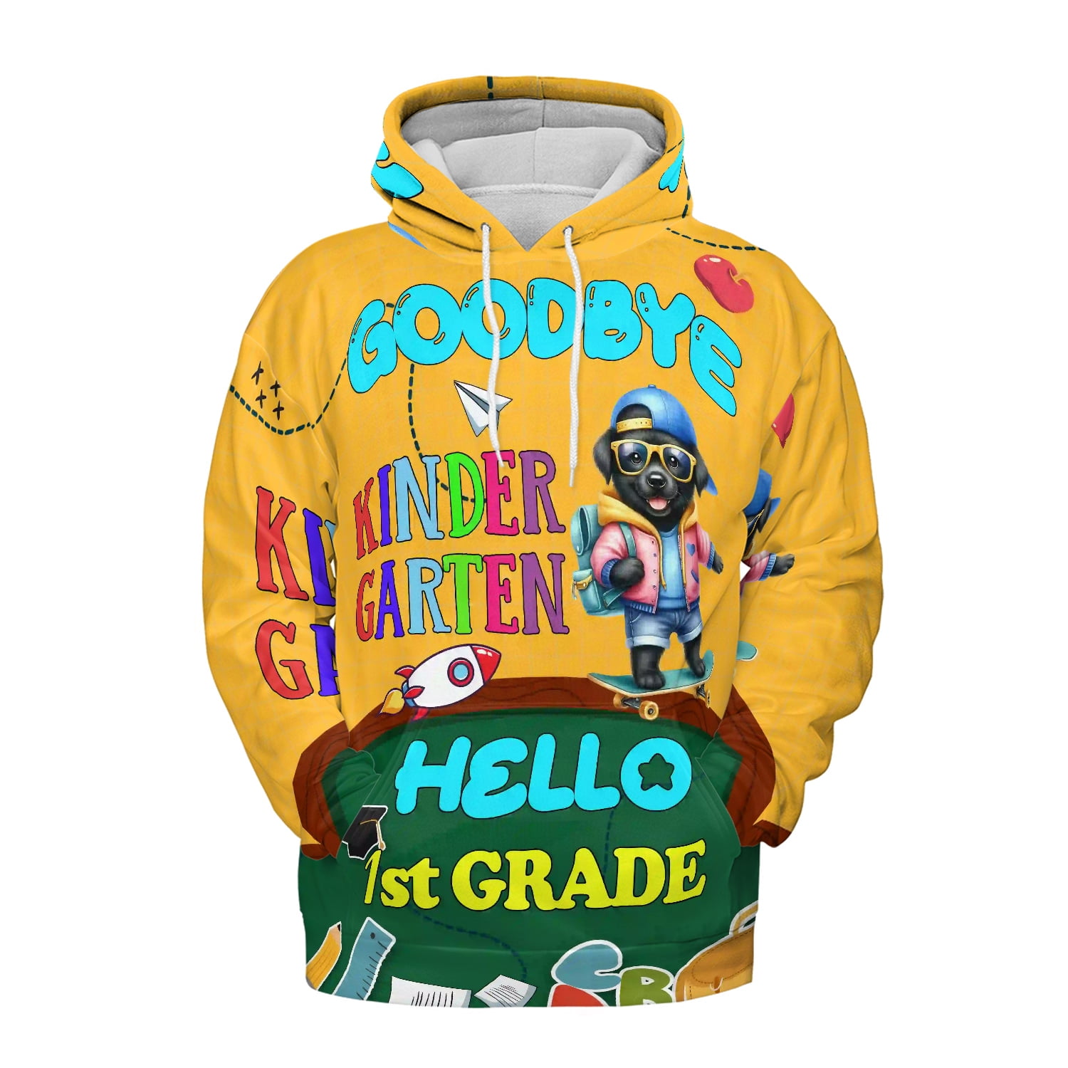 Back to School Labrador Retriever Goodbye Kindergarten Hello 1st Grade ...