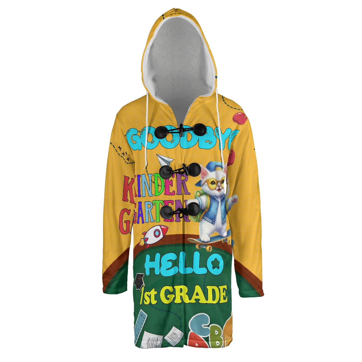 Back to School Manx Goodbye Kindergarten Hello 1st Grade All Over Print ...