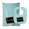 thumbnail image 1 of Back to School Math Baby Bib & Burp Cloth, 1 of 1