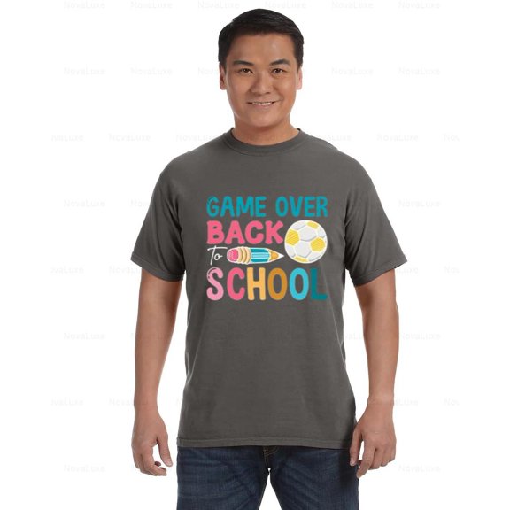 Back to School Mode Activated Comfort Coler T-Shirt with Game Over Vibe, Unisex, up to size 4XL
