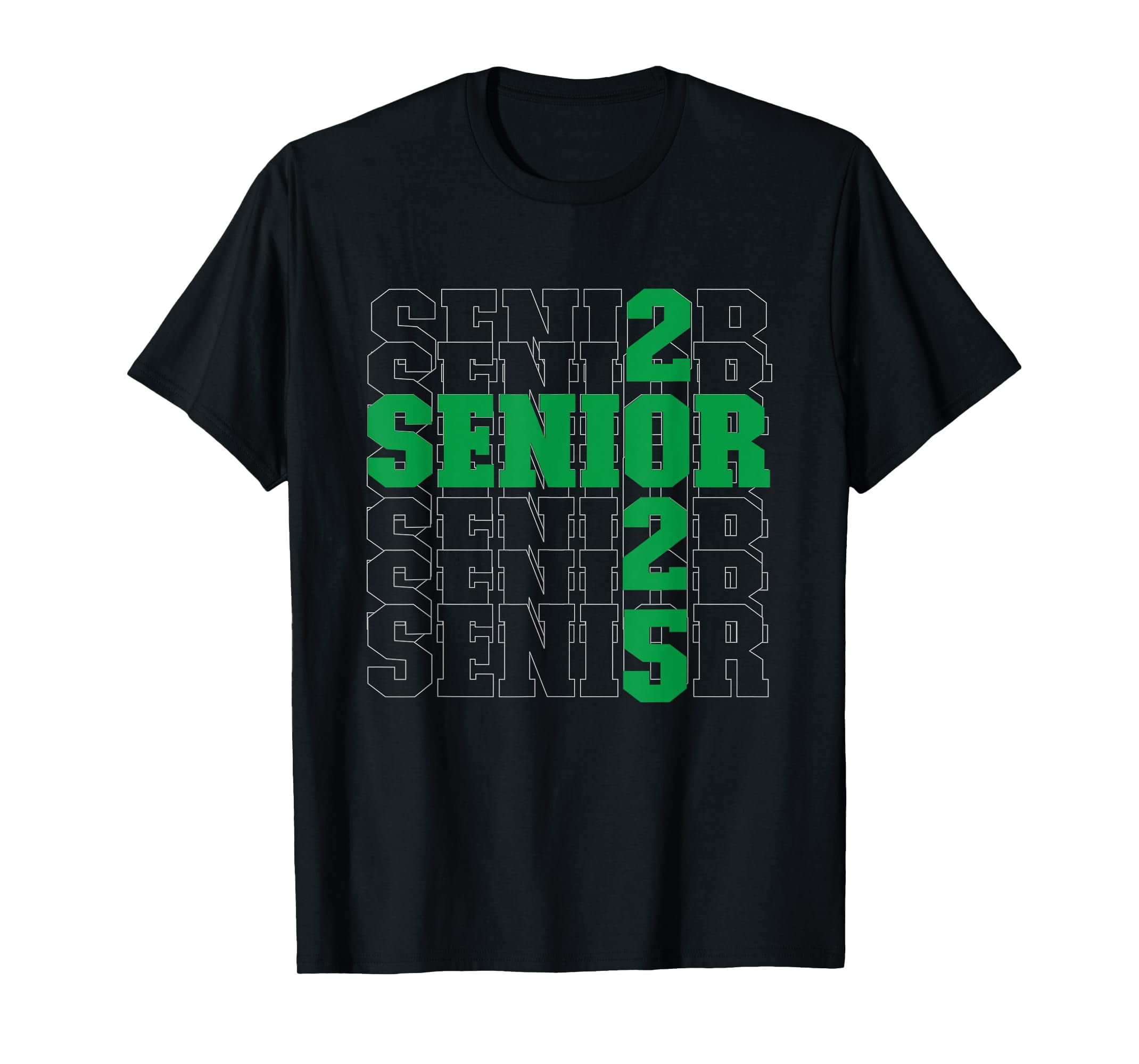 Back to School, Officially a Senior, Green, Senior 2025 TShirt