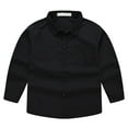 thumbnail image 1 of Back to School Outfits Boys Long Sleeve Button Down Dress Shirts School Uniform Shirt Size 5-14 Years, 1 of 8