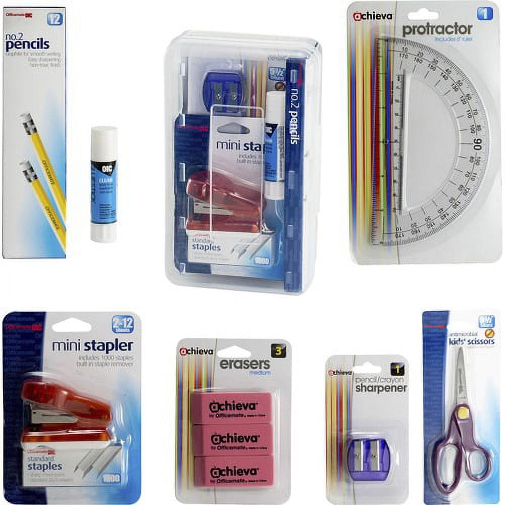 Back to School Pencil Box / Essential Supplies Organizer Kit, 8 Pieces - Multi - 1 Each Back to School Pencil Box / Essential Supplies Organizer Kit, 8 Pieces - Multi - 1 Each