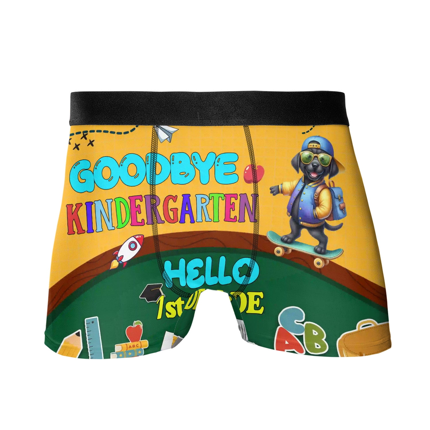Back to School Pitbull Goodbye Kindergarten Hello 1st Grade All Over ...