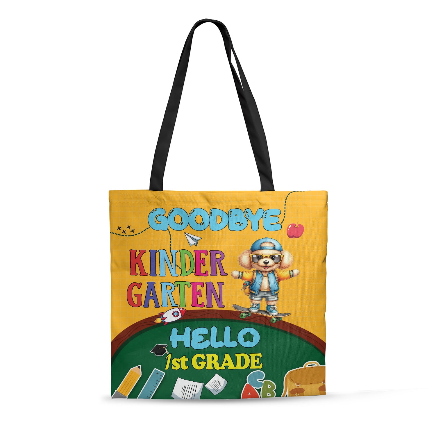 Back to School Poodle Goodbye Kindergarten Hello 1st Grade All Over ...