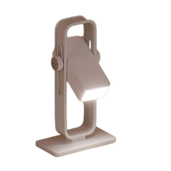 Anckoeil Square LED Rechargeable Desk Lamp USB Rechargeable Model 360°Rotating Simple Mini Desk Lamp