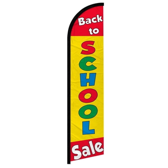 Back to School Sale Windless Banner Flag