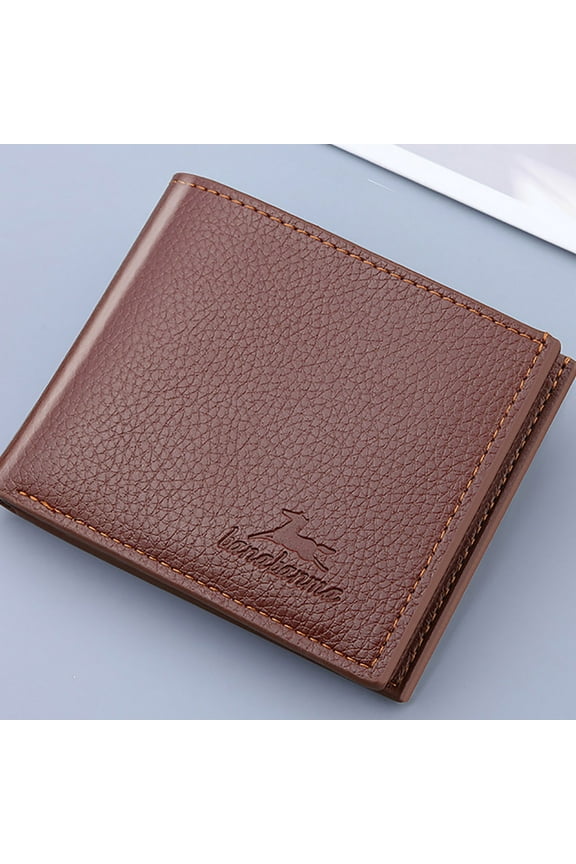 Back to School Savings! Dvkptbk Gift Bag Men's Wallet Short Vertical Ultra-Thin Wallet Bank Card Card Package Small Purse Gift Set