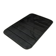 Back to School Savings! ESULOMP Absorbent Soft Memory Foam Mat Bath Bathroom Bedroom Floor Shower Rug Decor Black, 40 x 60cm