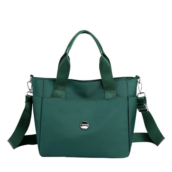 ESULOMP Messenger Bag Large Capacity Dual Purpose Casual Hand Shoulder Bag Suitable for Traveling Fitness Shopping Green