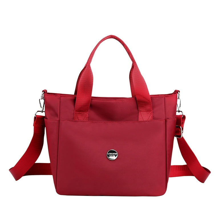 Back to School Savings ESULOMP Messenger Bag Large Capacity Dual Purpose Casual Hand Shoulder Bag Suitable for Traveling Fitness Shopping Wine