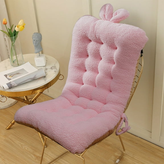 Back to School Savings! HBBKVI Rocking Chair Cushion Outdoor Garden Chair Cushion Non-Slip Chair Pads Washable Sun Lounger Cushion, Pink, 15.7*33.4in