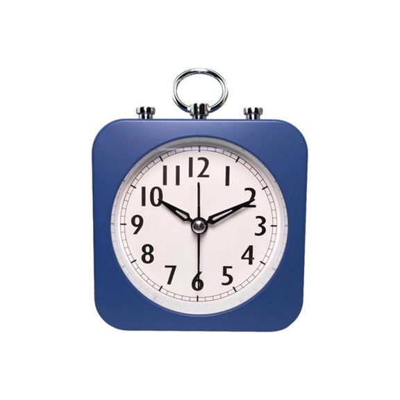 JOGZMZ Fashion Creatives Candy Lazy Silent Small Alarm Clock Desktop Wind Sweeping Second Clock
