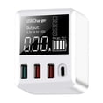 thumbnail image 1 of JOGZMZ Multi-port Fast Charge 4-port USB Intelligent Identification Display Charger QC3.0/PD20W Fast Charge Travel Charger, 1 of 8