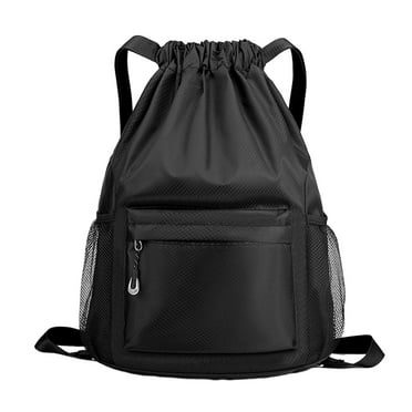 Back to School Savings!Nilvkv Sports Backpacks Large Capacity Drawstring Gym Bag Backpack with Side Outer Pocket for Quick Access
