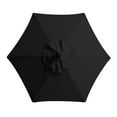 thumbnail image 1 of Back to School Savings! Outoloxit Garden Umbrella Outdoor Stall Umbrella Beach Sun Umbrella Replacement Cloth 106 Inch Diameter 6 Skeleton, Black, 1 of 6