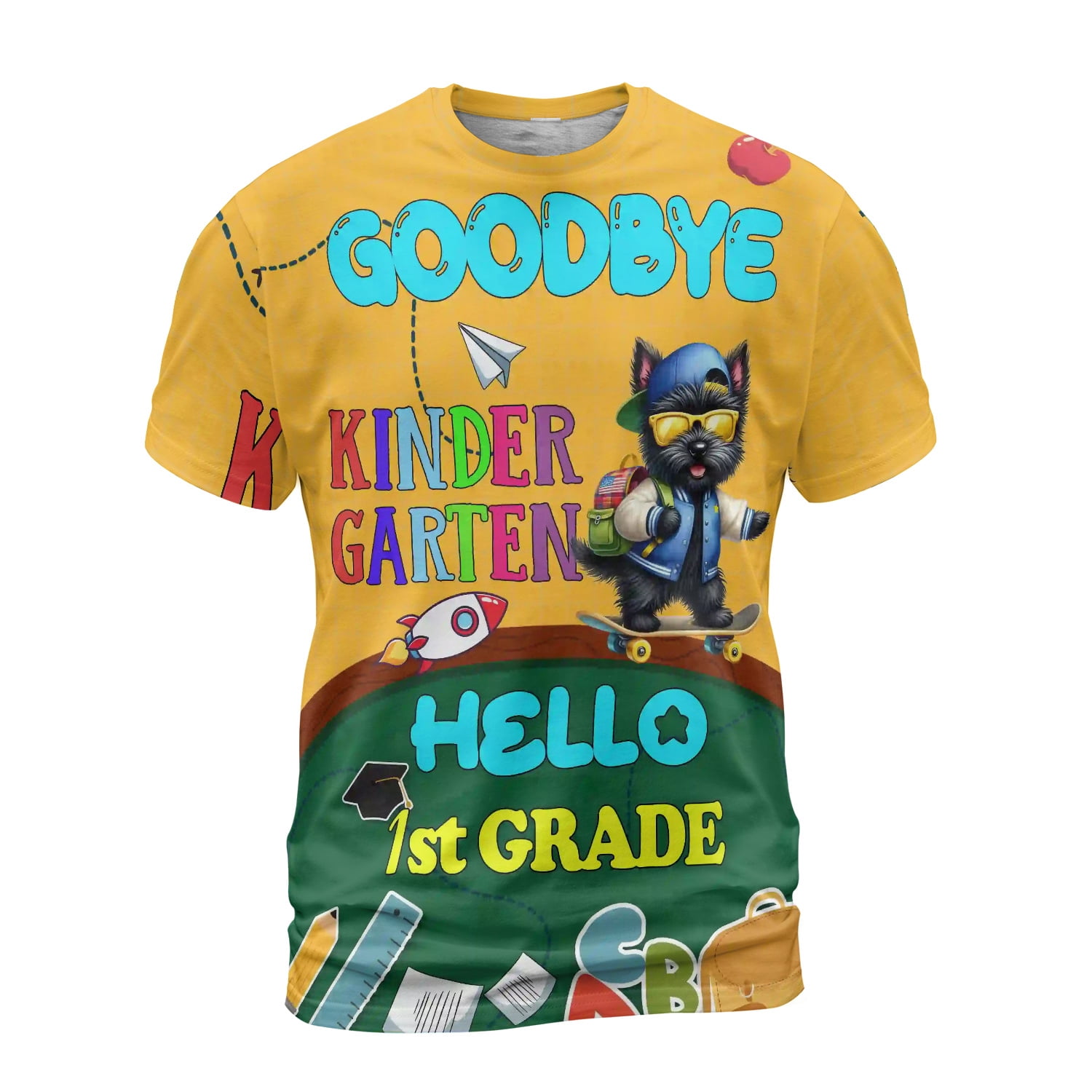 Back to School Scottish Terrier Goodbye Kindergarten Hello 1st Grade ...