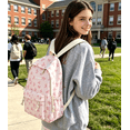 thumbnail image 1 of Back-to-School Season Bow Backpack Breast Cancer Ribbon Backpack, 1 of 5