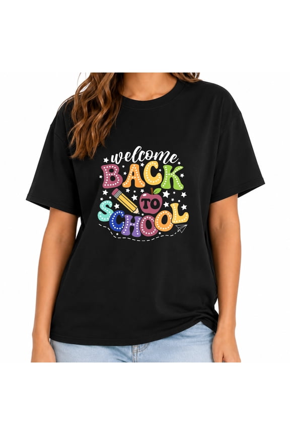 Back to School Shirt for Women Teacher First Day of School Tshirt Teaching Life Tee Tops
