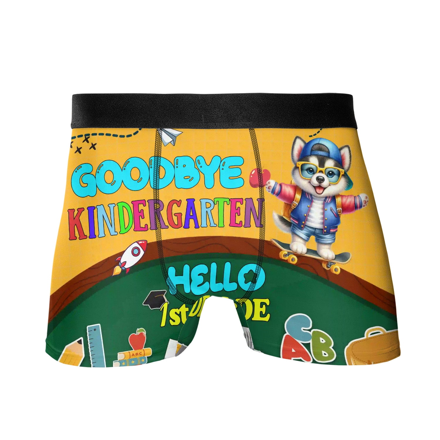 Back to School Siberian Husky Goodbye Kindergarten Hello 1st Grade All ...