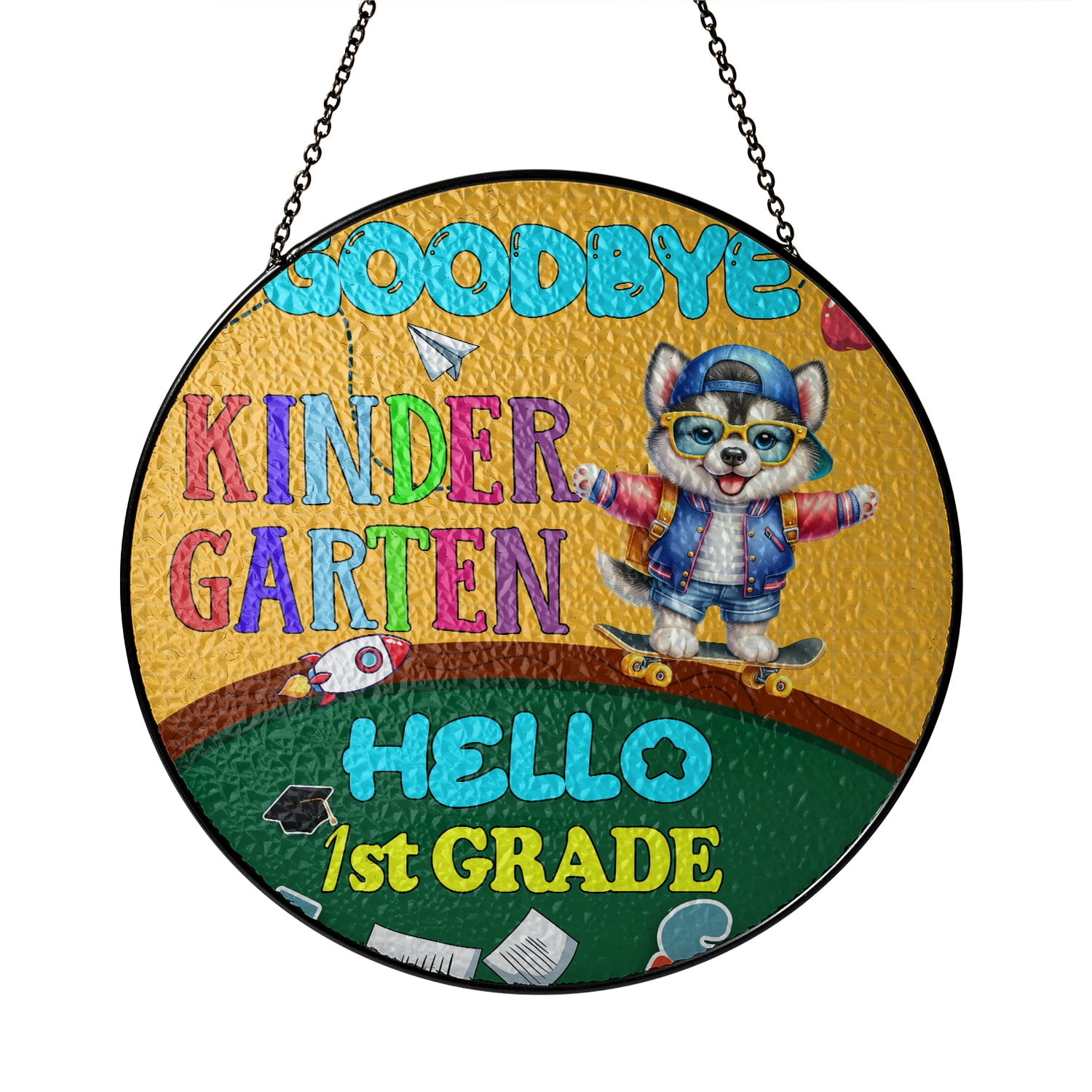 Goodbye Husky Back to School Siberian Husky Goodbye Kindergarten Hello 1st Grade ...