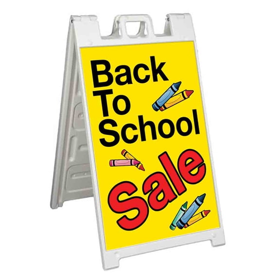 Back to School Special (24" X 36") Standard A-Frame Signicade, Includes Decal Applied To Stand